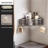 Miling Drill-Free Bathroom Corner Shelf