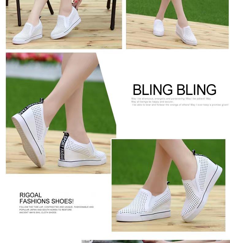 2024 Frühling/Sommer Damen Koreanischer Stil Weiße Slipper - Weiches Leder, Dicke Sohle, Lässige Einzelne Schuhe.