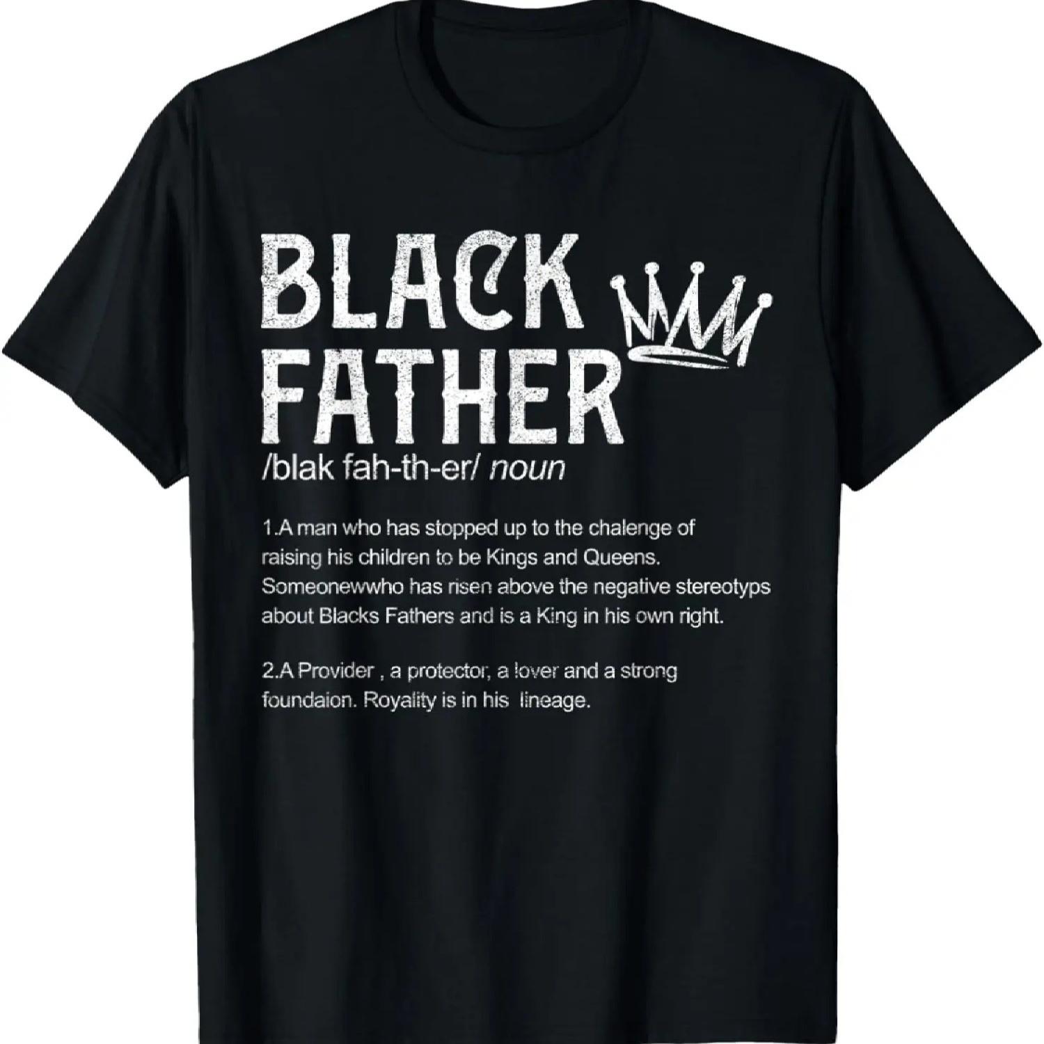 

Black Father Definition Apparel American African History Men T-Shirt S разноцветный