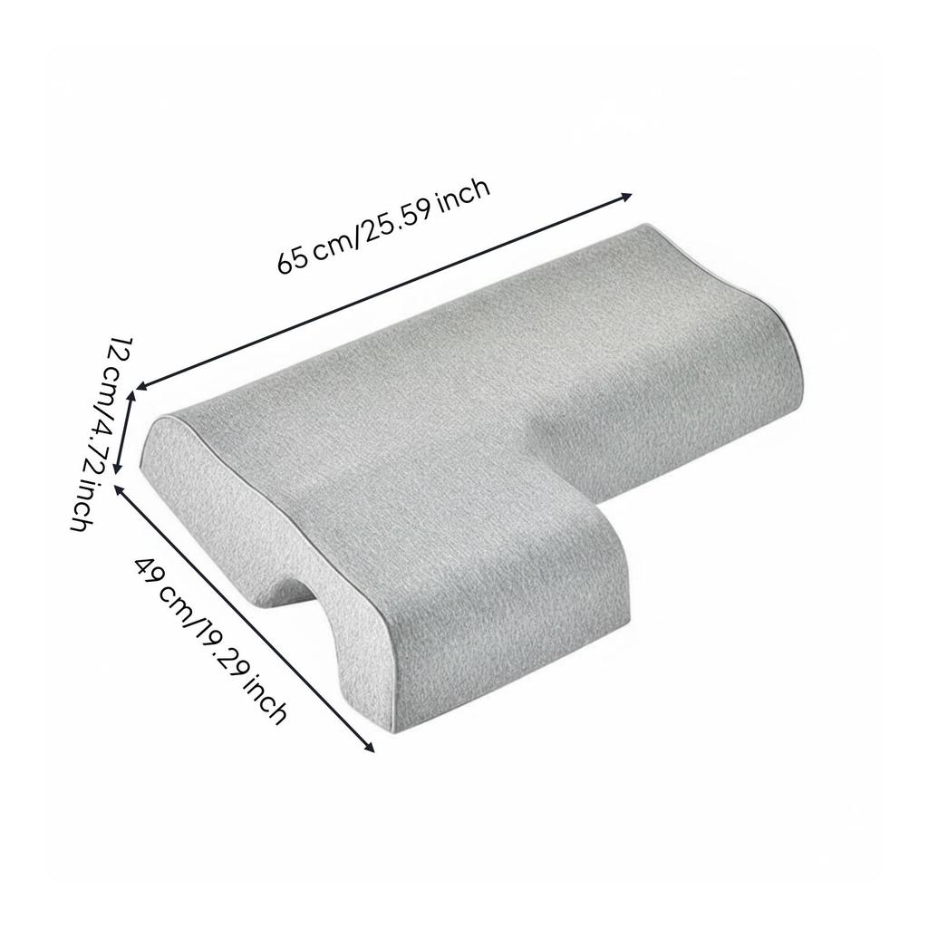Couples Pillow Ergonomic Couple Contoured Support for Spouses, Boyfriends