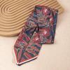 Women's Red Double-Sided Silk Scarf: Versatile Ribbon for Professional OL Wear or Headband, Perfect for Spring/Summer Korean Fashion.