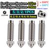 For Elegoo Neptune 4 Plus Nozzle Kit Elegoo Neptune 4 Max Nozzle 0.2 0.4 0.6 0.8 Copper Plated Hardened Steel High Accurate