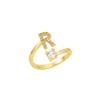 26 Letters Adjustable Open Ring: Women's Niche Design for Index or Pinky Finger - Fashionable Korean Style