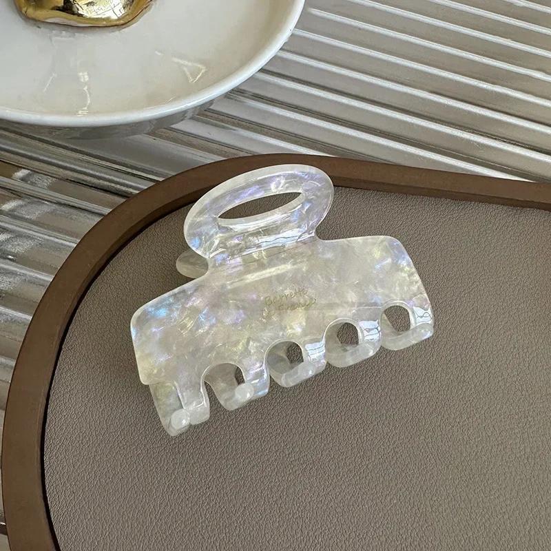 New Fashion Korean Acetate Hair Crabs Red Hair Clips Girls Women Tie Up Hairs Shark Hair Clip Accessories Ponytail Hairs Clip