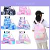 Stylish And Durable Nylon Backpack Set 3 Piece School Bag Lunch Bag And Pencil Case Unisex Design