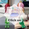3D Baskılı Noel Topu Hareketli Eklemli Noel Ağacı Süsü Noel Süslemeleri Şenlikli Masa Üstü Sergileme Heykeli