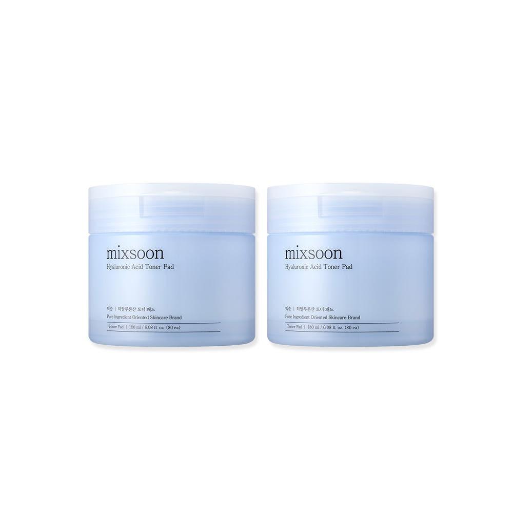 Mixsoon Hyaluronic Acid Toner Pad Deep Hydrating Moisture Care 80 Pads x 2 Units (180ml)