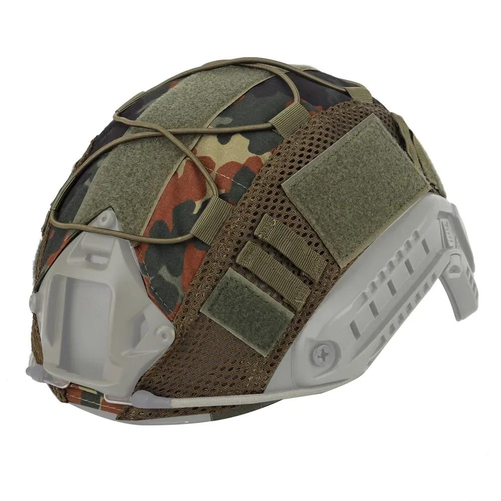 Tactical Helmet Cover with Elastic Cord for FAST Helmet Airsoft Paintball Wargame Gear CS MH PJ BJ Helmets Cover 15 Colors