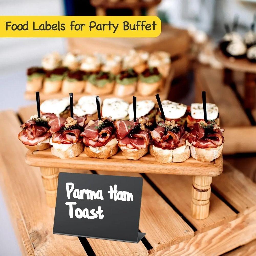 12/15/20/25Pcs Erasable Small Food Labels Desktop Price Place Cards  Bakery Cake Dessert