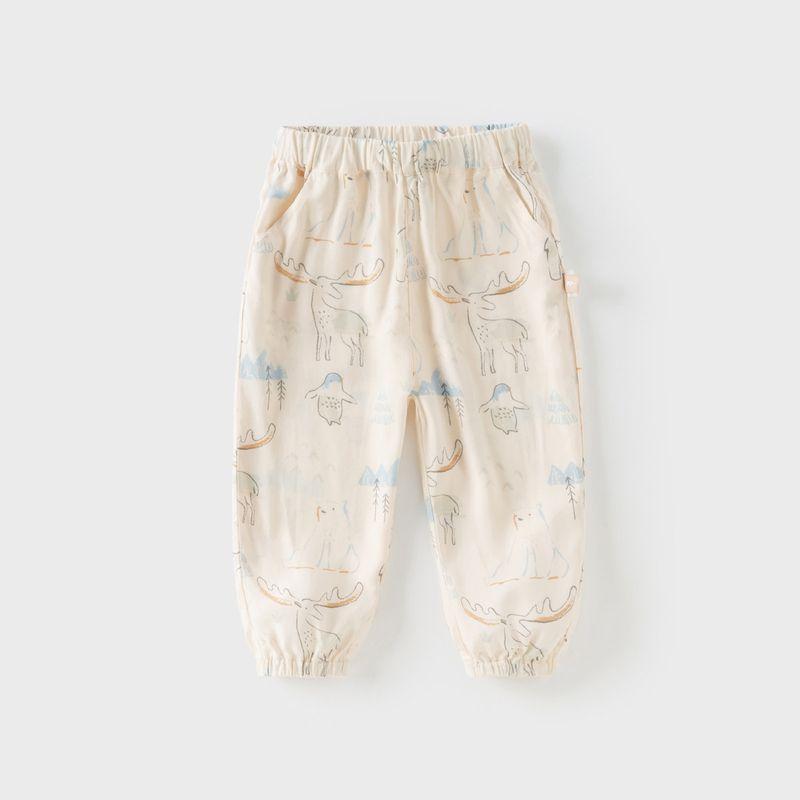 David Bella Children s Pants 2026 Boys  New Mosquito-Repellent Pants Boys  Antibacterial Anti-Mite Summer Jogger Pants Animal Print [Ready in Stock] 140