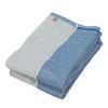 Imabari Reversible Gauze Face Made In Cotton 2 Face Towel, Towel, Pile, Japan, Quick-Drying, Lightweight, 100% (Navy/Gray, Towels)
