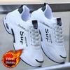 2024 Men's Fleece-Lined Waterproof Winter Sneakers - Warm, Thickened Cotton Casual Shoes