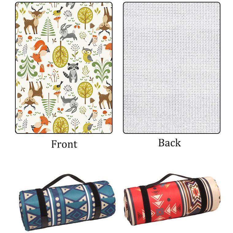 Picnic Blankets Extra Large, Waterproof Foldable Outdoor Beach Blanket,3-Layer Picnic Mat for Camping, Hiking, Travel, Park, Concerts