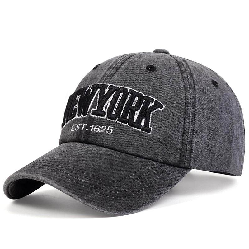 New Letter New York Washed Cotton Cap For Men Women Gorras Snapback Caps Baseball Caps Sun Protection Casquette Dad Hat Outdoors