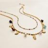 Stainless Steel Oil Drip Necklace Boho Style Ocean Style Necklace  Choker Necklace