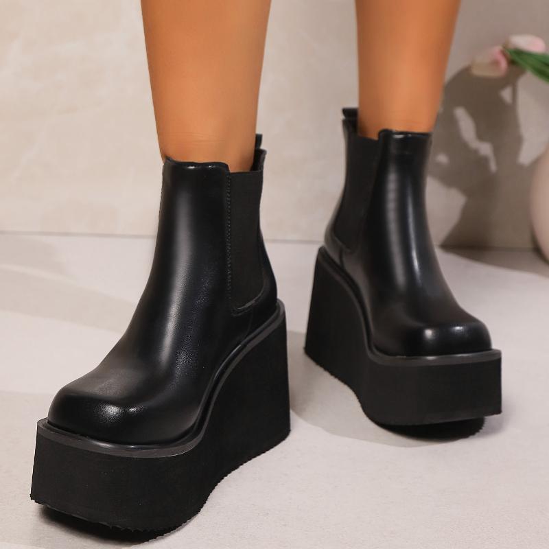 Winter New Women Concise High Quality Warm Platform Boots Women Designer Fashion Elegant Increasing Boots Shoes for Women