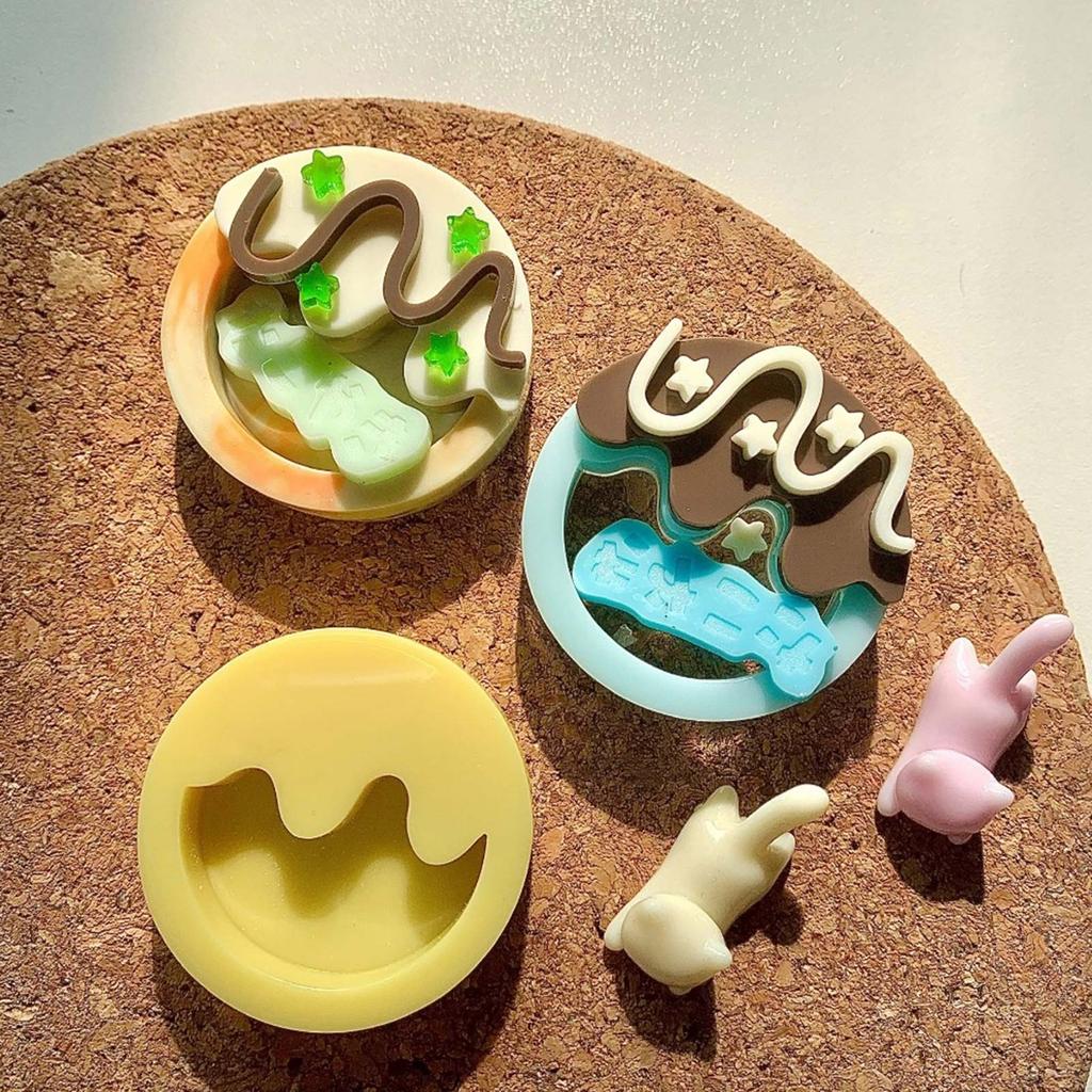 Cartoon Takoyaki Quicksand Silicone Mold Resin Shaker Mold DIY Pendant Keychain Jewelry Making Tools DIY Craft Supplies