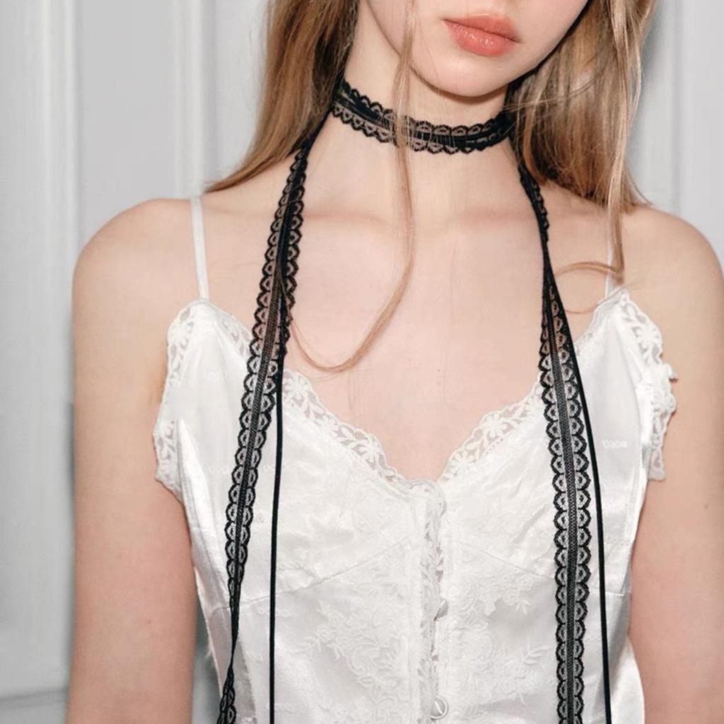 Vintage Spitze, Stirnband Halsband Hals-Accessoires, Krawatte Fliege Schal