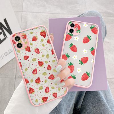 Summer Fruit Phone Case for iPhone X XR XS MAX 13 12 11 14 15 Pro Max Strawberry for iPhone 7 8 Plus SE2020 Shockproof Covers