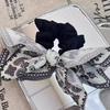 Women's French Heart Print Cashew Flower Bow Hair Clip - Retro Fashion Style