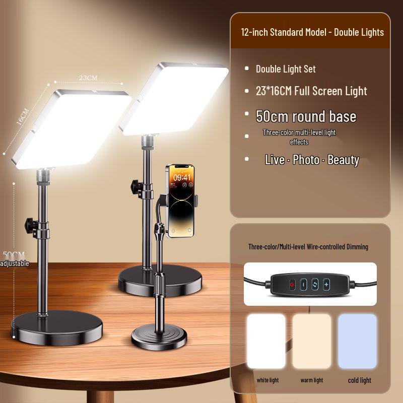 Panou profesional de lumină LED pentru streaming live și fotografie de interior