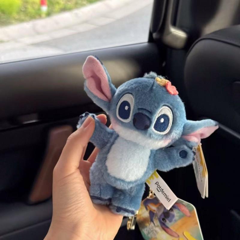 Stitch Plush Keychain Cartoon Character Pendant Cute Chef Doll Bag Charm Gift Kids