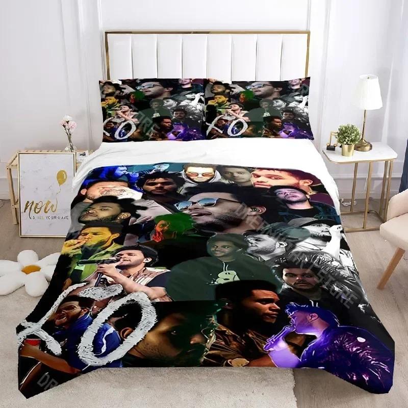 Singer The Weeknd Duvet Cover Set The Weeknd Boys Bedding Set Bedclothes Girls Teens Quilt Cover Bed Linen Set
