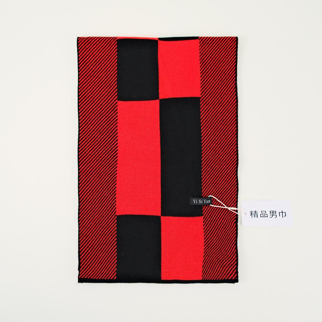 Men's Classic Winter Scarf Cashmere Feel Winter Scarves Long Formal Soft Scarf for Men Casual Scarves Luxuriously Plaid Scarf