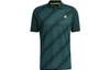 Adidas Polo Shirts Men's Dark Green Stand Collar Moderate Other HF9040