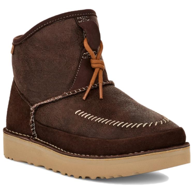 UGG Fashion Round Toe Short Snow Boots Unisex boots Brown 1144017-BCDR