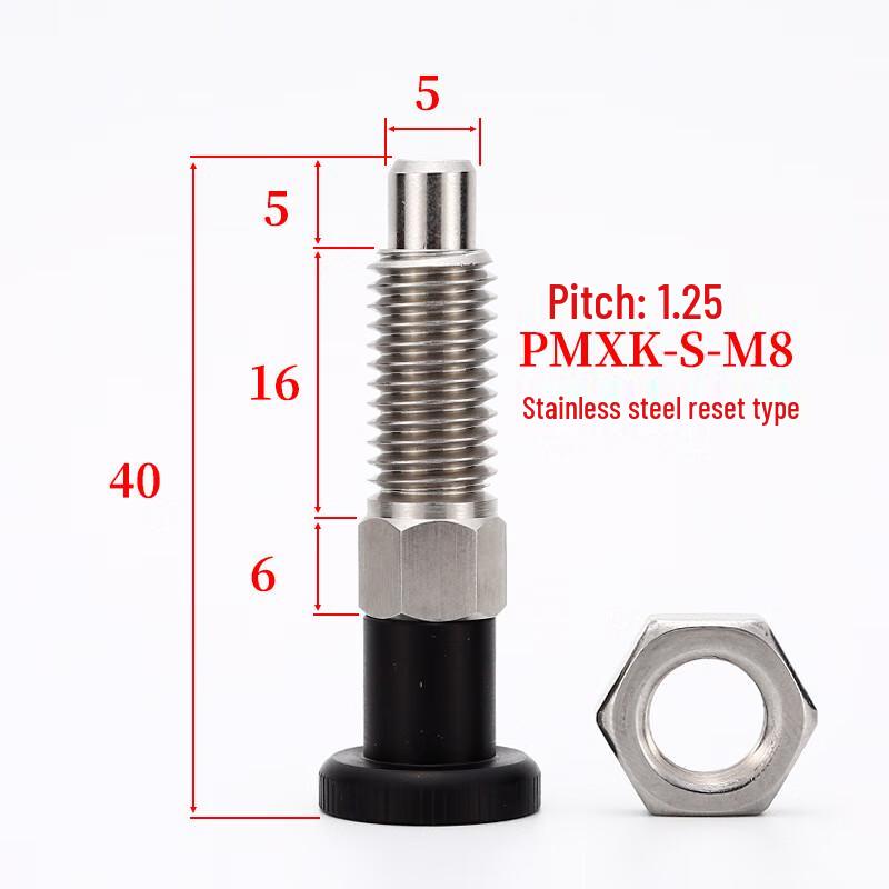 Hengdunda Stainless Steel Indexing Plunger with Reset Knob