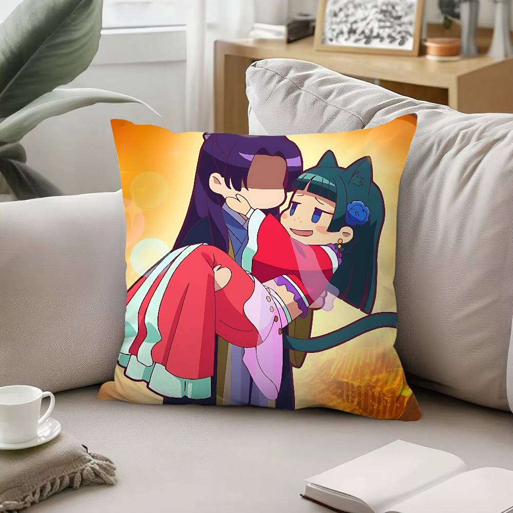Anime AThe Apothecary Diaries Throw Pillow Covers Pattern Cushion Cover Suitable For Sofa Bedroom Car Pillow Cover