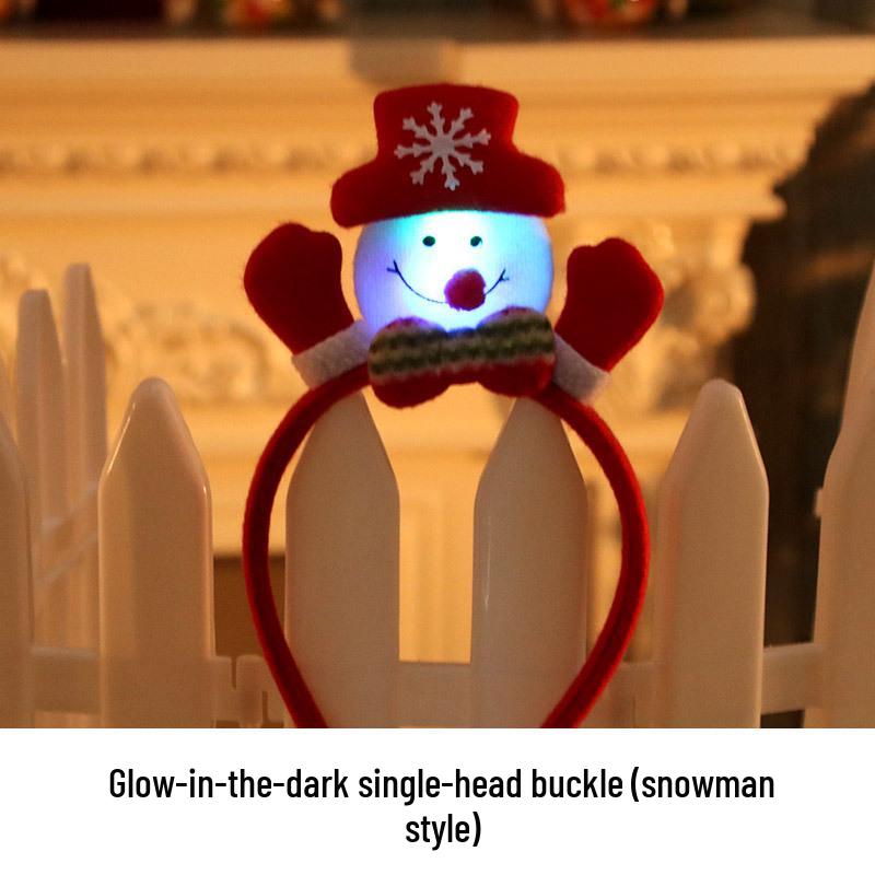 Individually Packaged Christmas Glowing Antler Headband for Holiday Parties