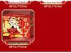 Three Squirrels Luxury Nut Gift Box: Purple Diamond & Orange Red Dragon Design for New Year Festival