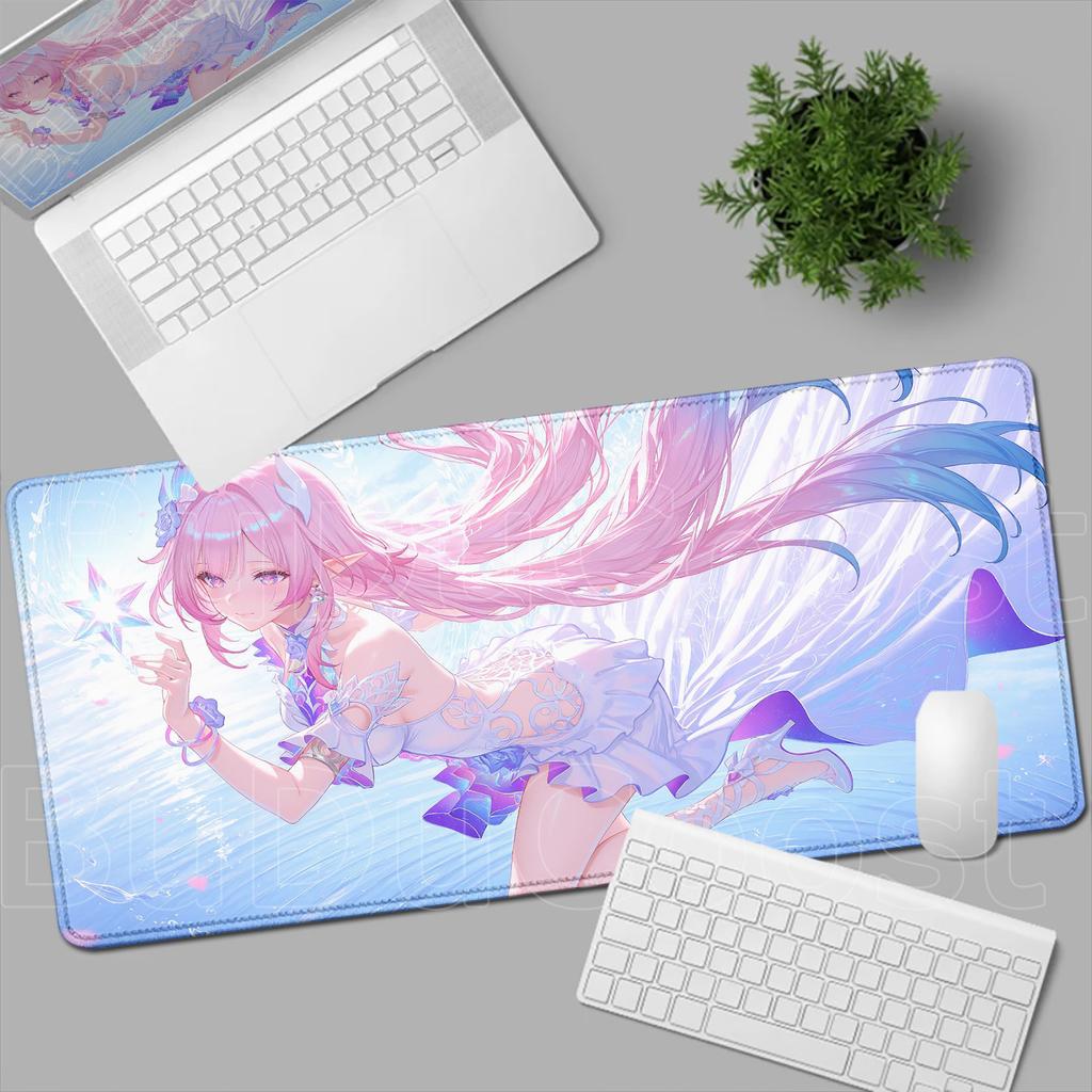 New Pretty Anime Girl Cyrene Mouse Pad Pink Cute Honkai Star Rail Desk Mat Laptop Gaming Mousepad Keyboard Desktop Table Mat XXL
