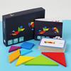 Wooden Tangram Puzzle Toys, Geometric Shape Toys, Parent Child Interactive Educational Toys, Holiday Gifts And Birthday Gifts.