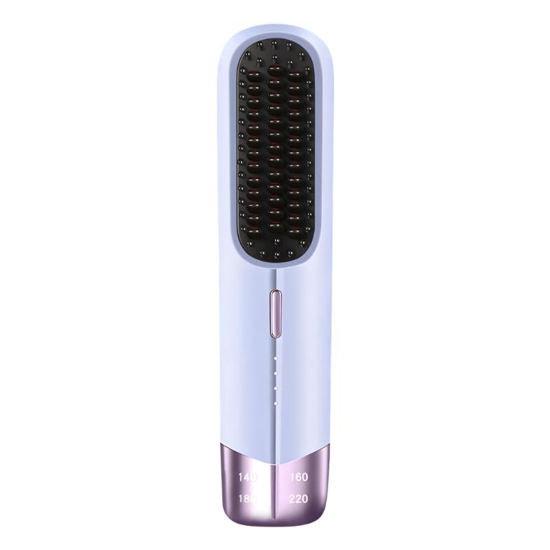 Travel Hair artist Fast Heating Ceramic Plates And Safety Comb For Gentle Styling While Moving фиолетовый
