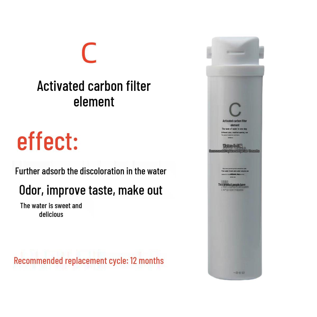Integrated Waterway Purifier: 301 Filter Cartridge, PPC Composite, RO Membrane, and C Activated Carbon Filter.