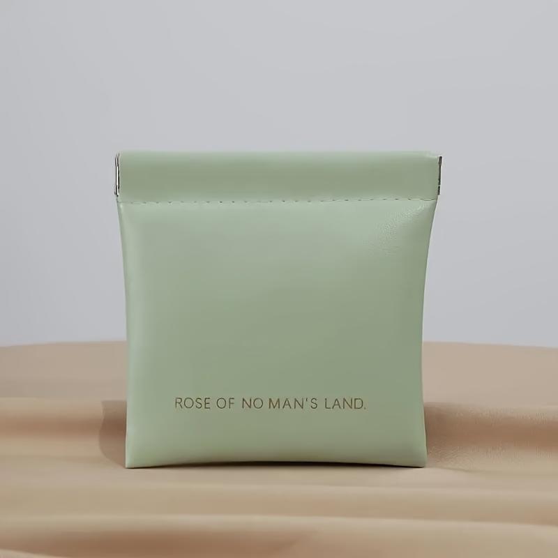 1pc Multifunctional Faux Leather Storage Bag Waterproof, Lightweight, Portable Travel Pouch for Headphones, Lipstick, Makeup, Sanitary Napkins