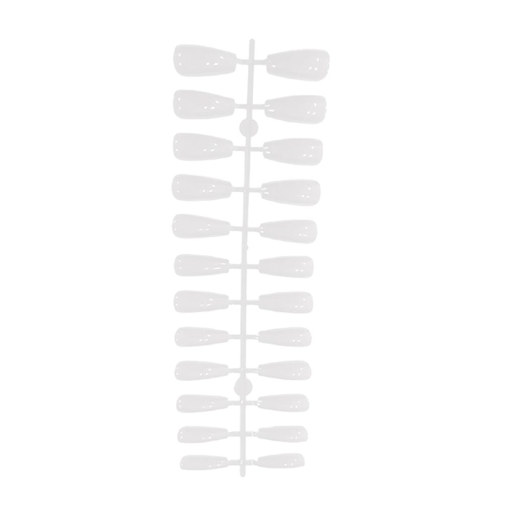 1 Set French Tip Press on Nails Toe Colorful Gloss Adhesive Tabs Full Cover Ballerina Art Decals Salon DIY Supplies Gifts