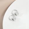 Ear Buckle Popular Jewelry Temperament Earrings Female A Two Wear Zirconia Earrings Commuter Wind Round Face Thin Ear Buckle Jewelry Trends