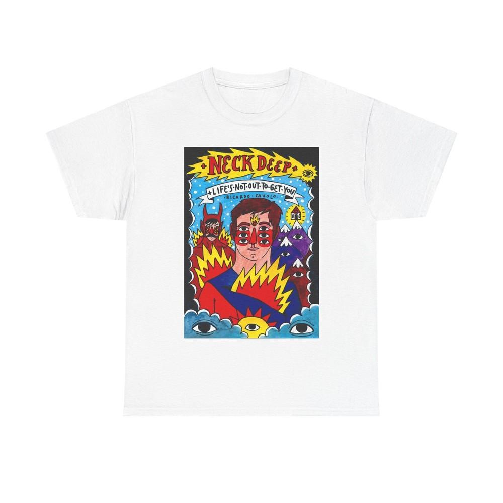 Neck deep T-shirt vintage retro art cover punk Unisex Heavy Cotton Tee Unisex T-Shirt XXXXL