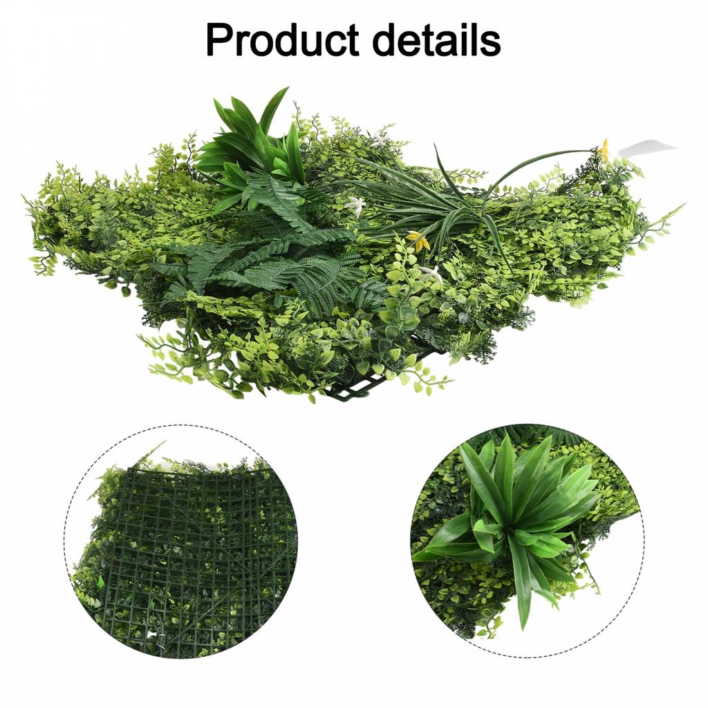 Artificial Plant Wall Panels UV Realistic Flower Panels