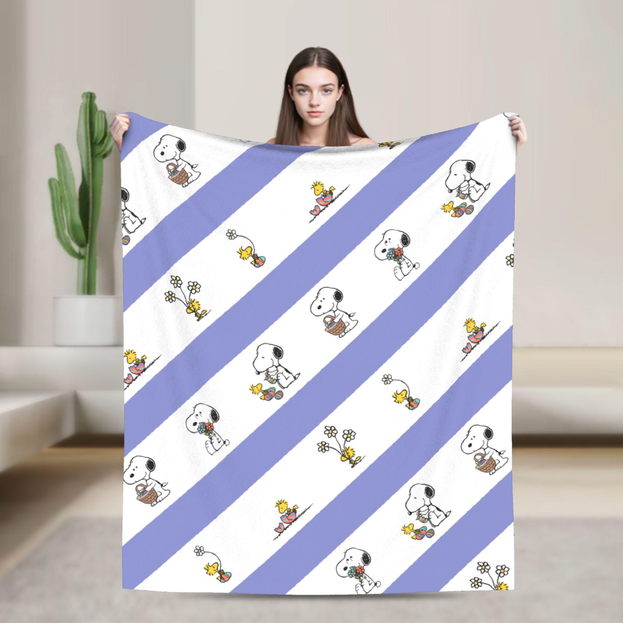 

Snoopy Charlie Brown Lucy Thankful Thanksgiving Day Blanket Flannel Printed Portable Soft Throw Blanket Bedding Outdoor Quilt 130x150cm