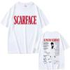 90er Klassiker Gangsterfilm Scarface Merch T-Shirt Retro Tony Montana Al Pacino Unisex Mode Locker für Damen und Herren T-Shirt