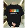 European Sizes Men's Periodic Graphic T-Shirt - Slight Stretch, All-Season Comfort Crew Neck Tee Design for Gym, Casual Sarcasm Funny for Men