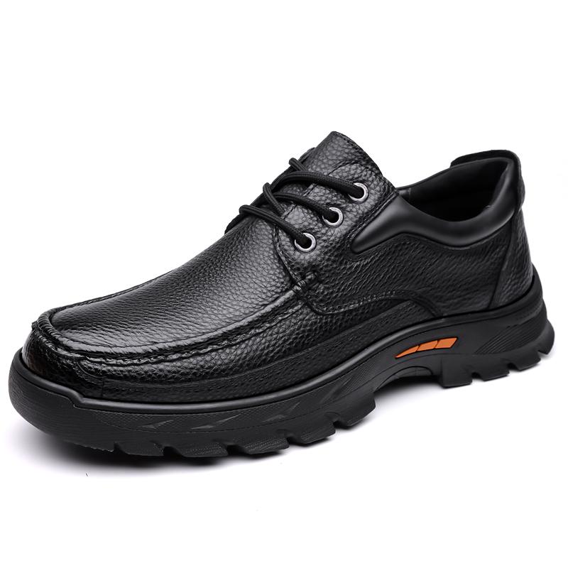 FashionAll-match High Quality Business Shoes Men 2024 New Lace-Up Male Comfortable Walking Shoe Leather Breathable Mens Dress Shoes