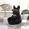 Figurine Key Holder Bowl for Tabletop Use 6.3x8.3x8.3inch Storage Solution