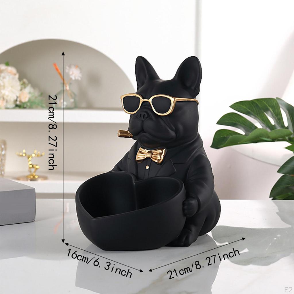 Figurine Key Holder Bowl for Tabletop Use 6.3x8.3x8.3inch Storage Solution