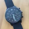 Used FOSSIL Black Mesh Chronograph Watch